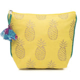 Metallic Print Pineapple Cosmetic Bag - Matr Boomie (Bag)