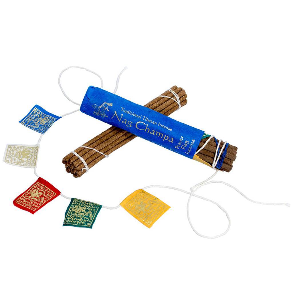 Prayer Flag and Incense Roll - Nag Champa - DZI (Meditation)